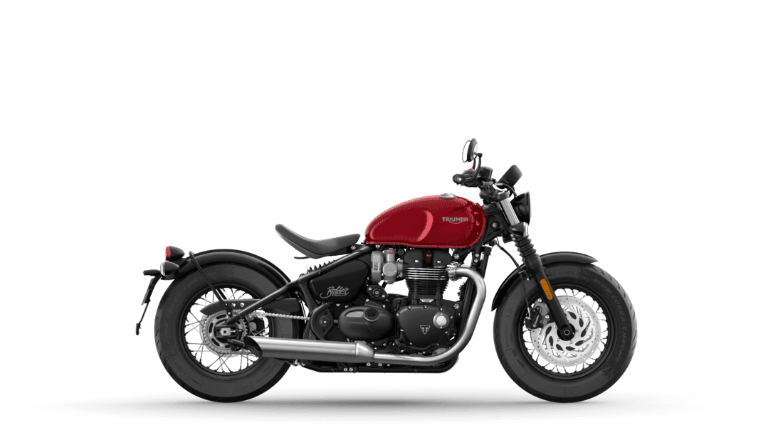 Triumph bobber on road price store